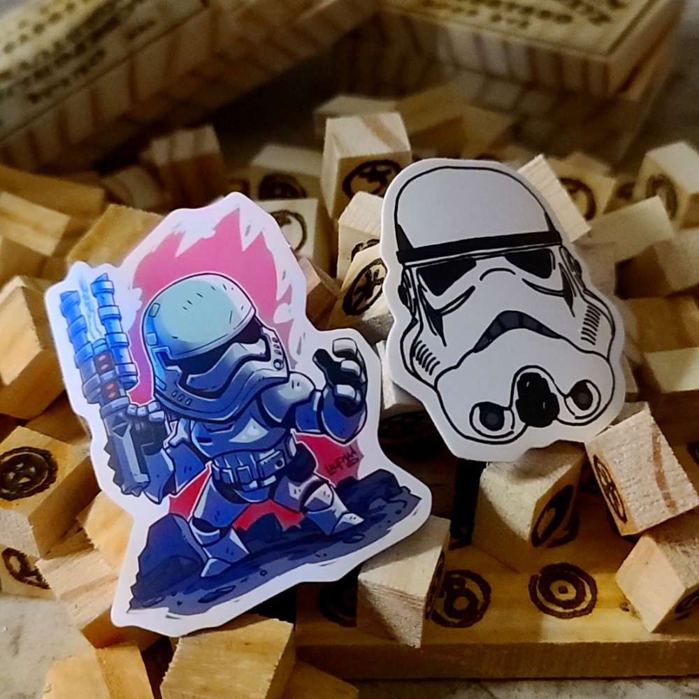 2 Star Wars Stickers